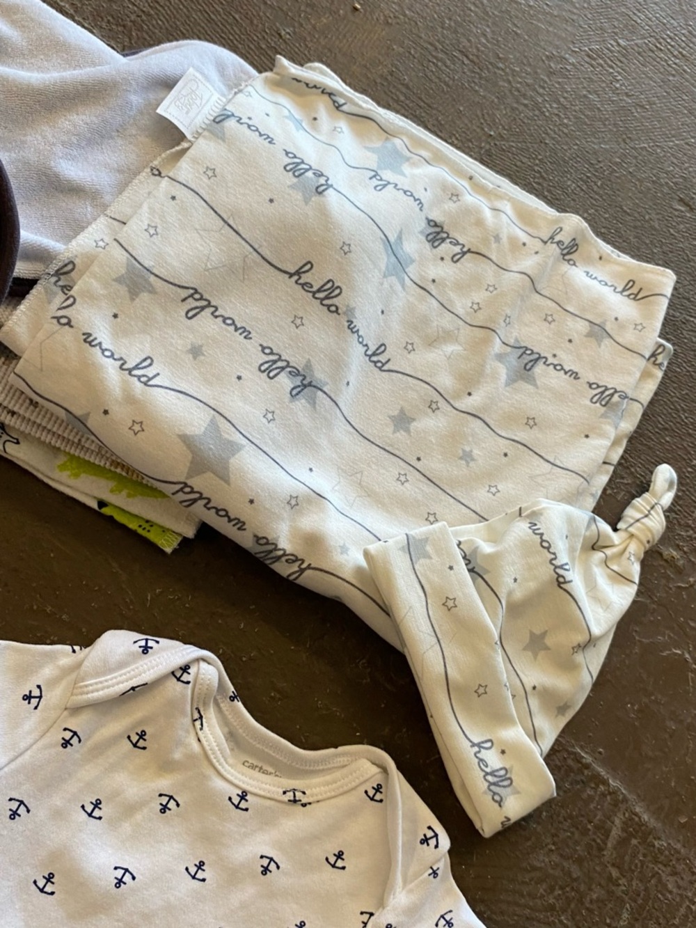 Baby Boy Mixed Clothing Bundle - Neutral Blues, Gray, Yellow - Picture 7 of 7